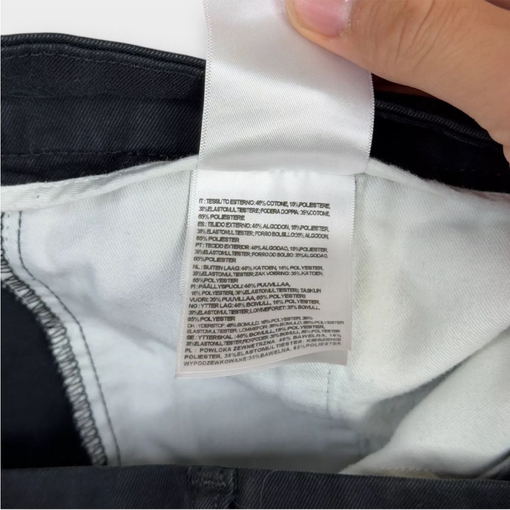 CARHARTT WIP SID Pant Mens 30x32 BLACK Straight Slim Fit Chino Pants Work Wear - Picture 10 of 14